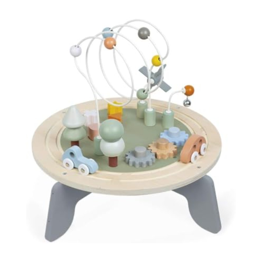 Wooden Blocks Stacking - Mesa de Atividades de Madeira Janod