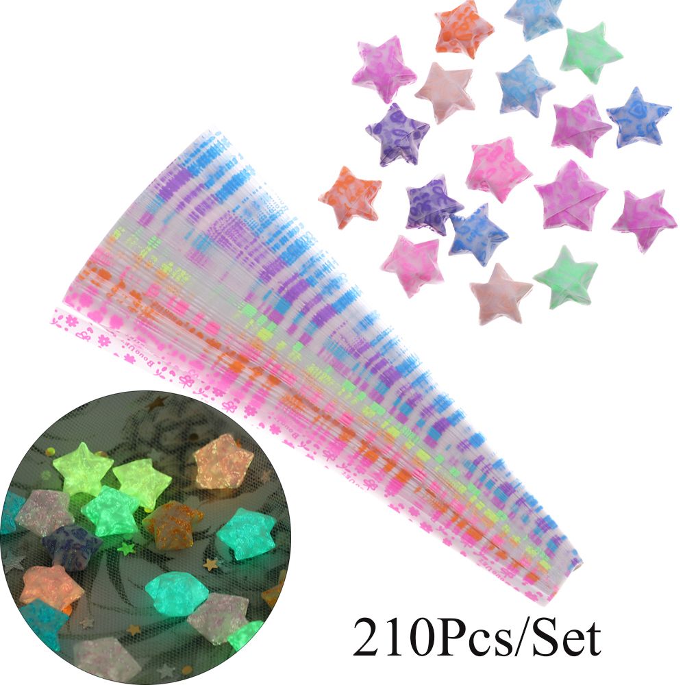 Glow In Dark Stars - 210 pçs/lote brilho no escuro sorte