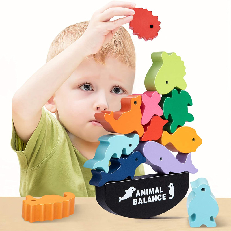 Kids Toys Videos - Novas crianças montessori blocos de equilíbrio
