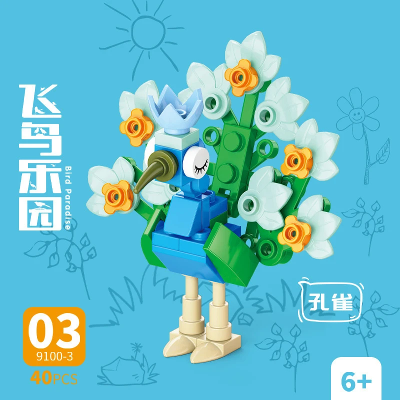 Kids Toys Kit - Kit de Blocos de Montar Animais