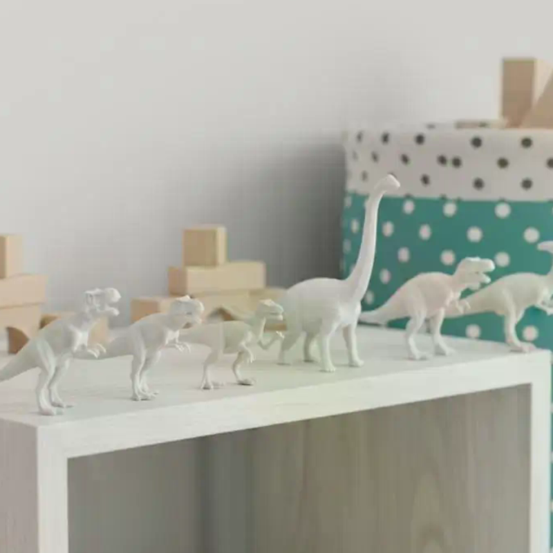 Kid Toys And Craft - Conjunto de Brinquedos de Dinossauro Branco