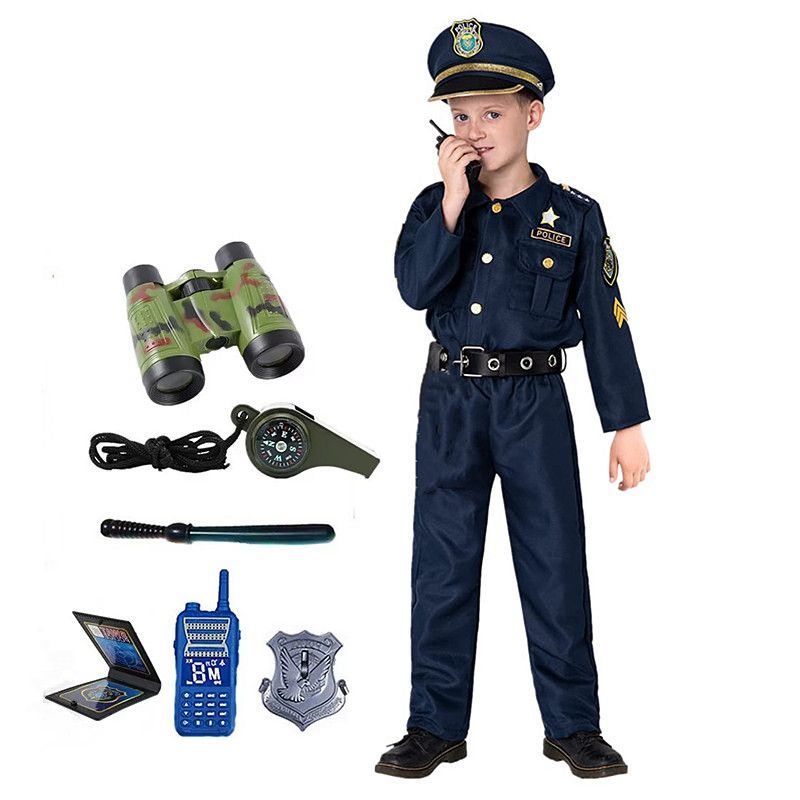 Kids Toys Kit - Fantasia de policial infantil americana fofa