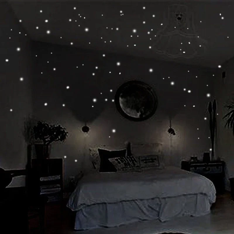 Glow In Dark Stars - Adesivos de parede luminosos para quarto