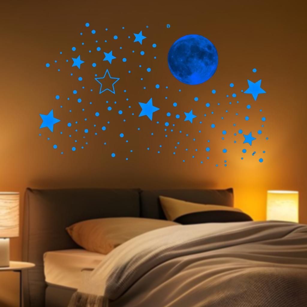 Glow In Dark Stars - 5x brilho no escuro adesivos de