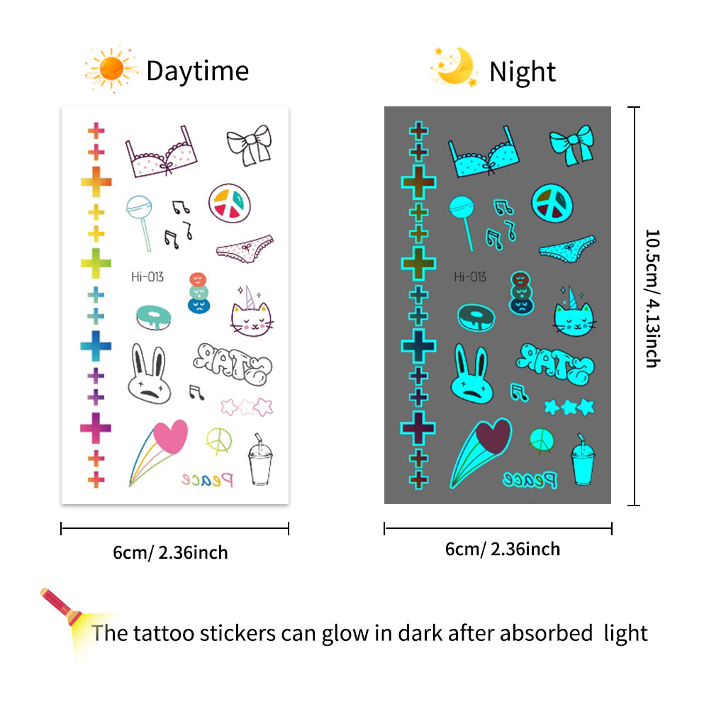 Adesivos de Tatuagem que Brilh - Glow In Dark Stars avaliação e preço