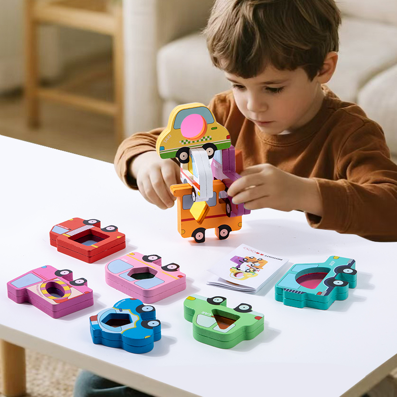 Jogo de Blocos de Empilhamento - Wooden Blocks Stacking avaliação e preço