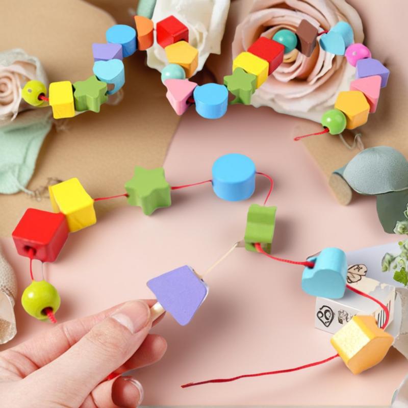 Brinquedos Montessori para Apr - Wooden Blocks Stacking avaliação e preço