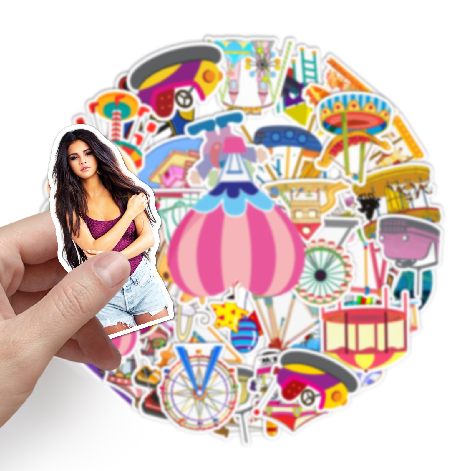 10/30/50 pçs selena gomez estr - Kids Toys Scooter avaliação e preço