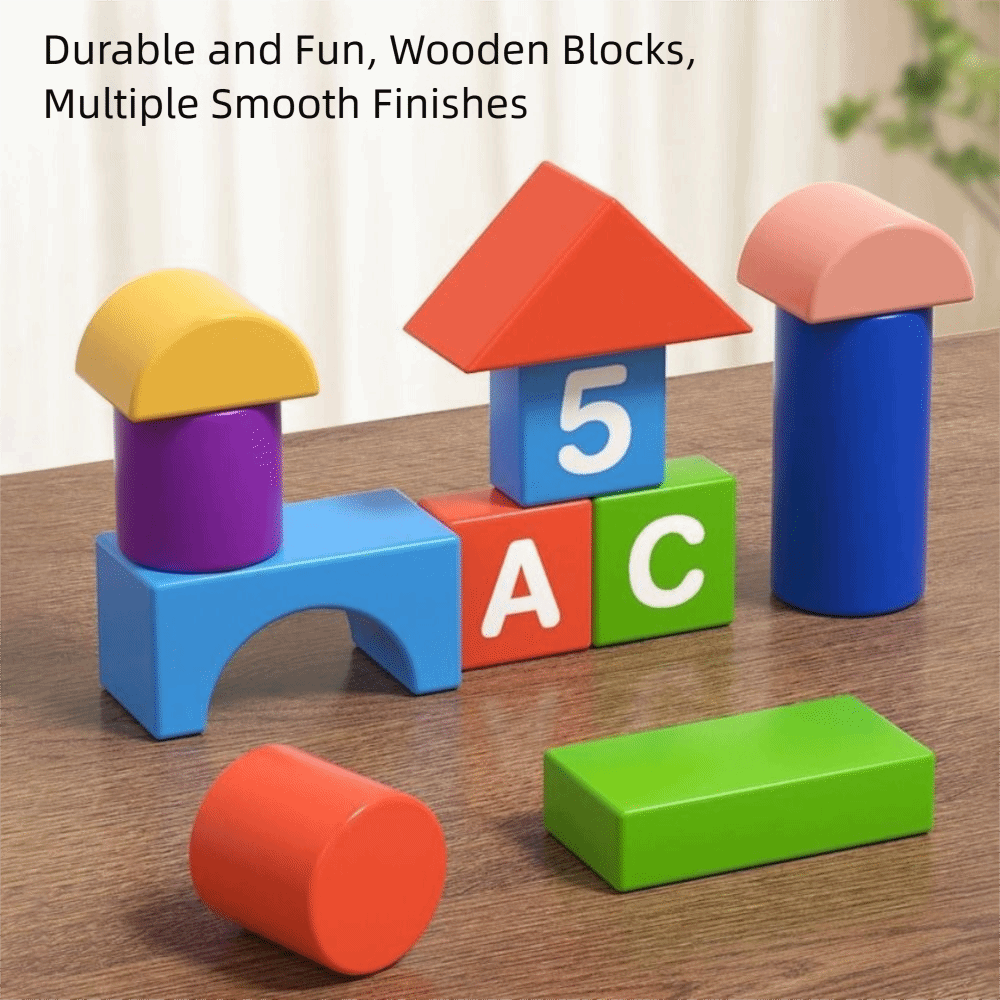 Blocos de construção de madeir - Wooden Blocks Stacking avaliação e preço