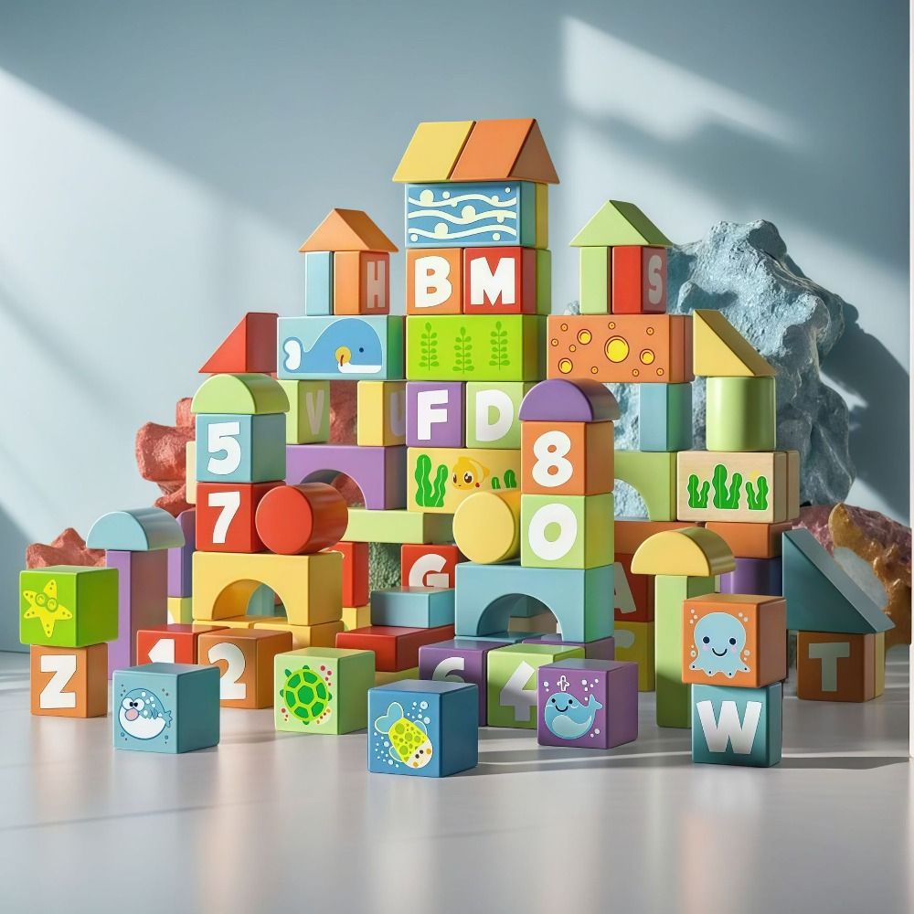 Blocos de construção de madeir - Wooden Blocks Stacking avaliação e preço
