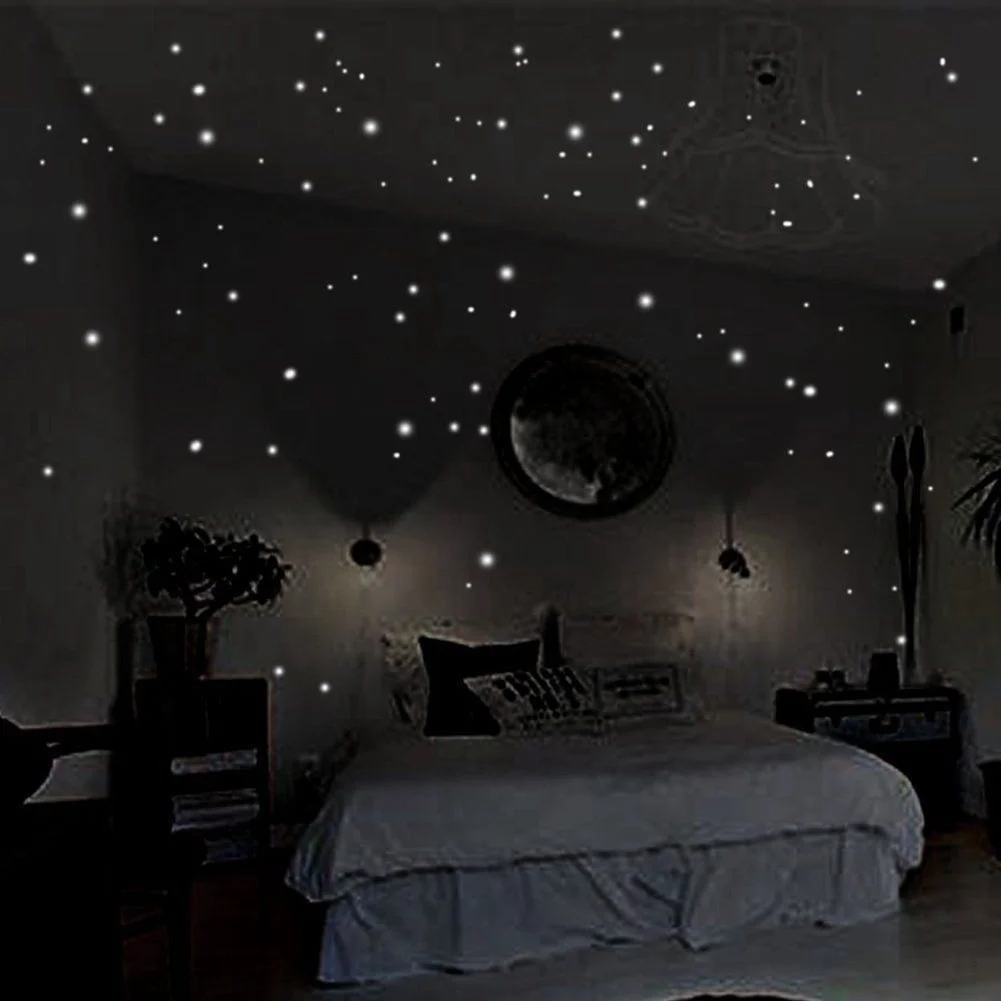 407 pçs adesivos de parede dec - Glow In Dark Stars avaliação e preço