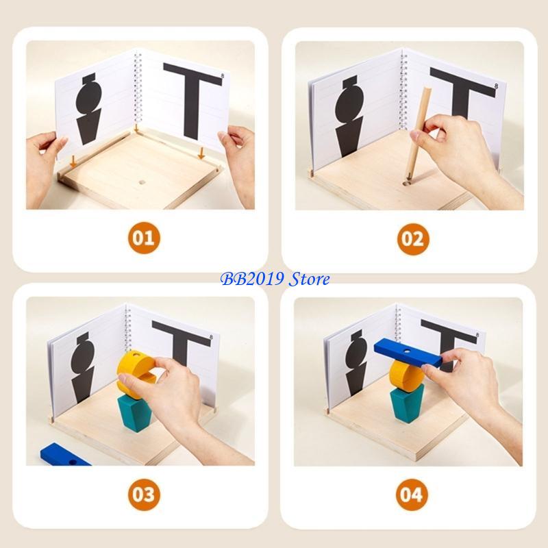 Q0KB Puzzle pilhamento bebê Bl - Wooden Blocks Stacking avaliação e preço