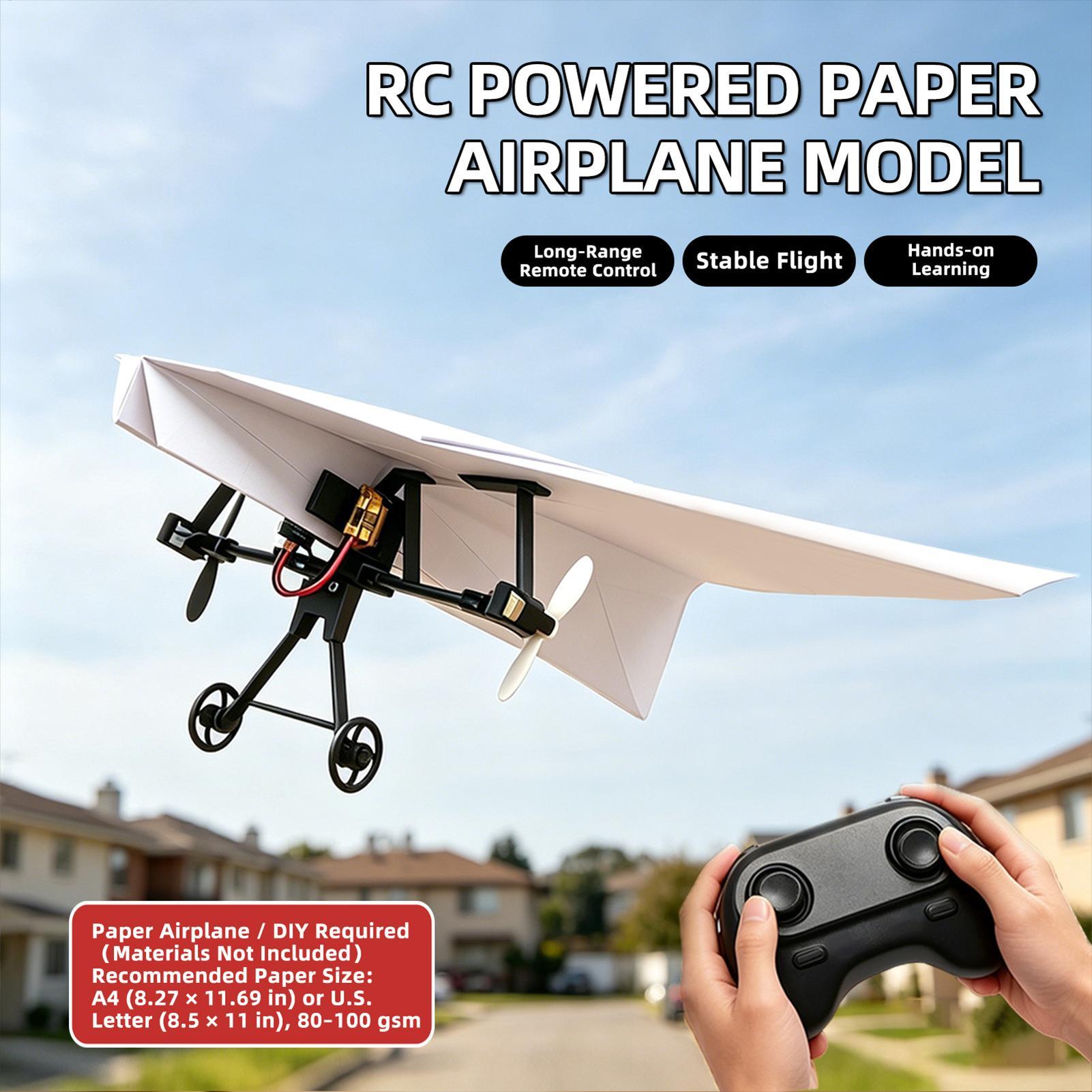 Kit de Avião de Papel RC DIY c - Kids Toys Kit avaliação e preço