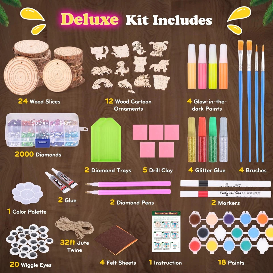 Kit de Pintura em Madeira que  - Kid Toys And Craft avaliação e preço