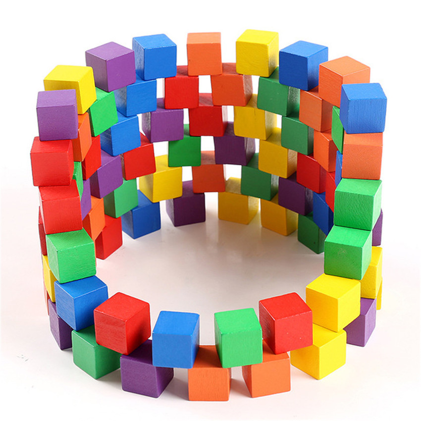 30 Peças/Lote Cubos de Madeira - Wooden Blocks Stacking avaliação e preço