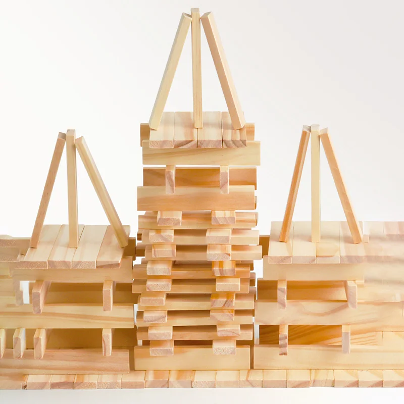 100 pçs clássico bloco de cons - Wooden Blocks Stacking avaliação e preço
