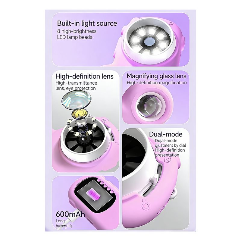 Microscópio 2 em 1 FBIL-2 para - Kids Toys Videos avaliação e preço
