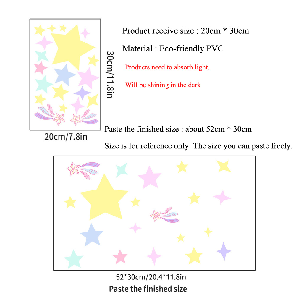 Adesivo de parede luminoso com - Glow In Dark Stars avaliação e preço