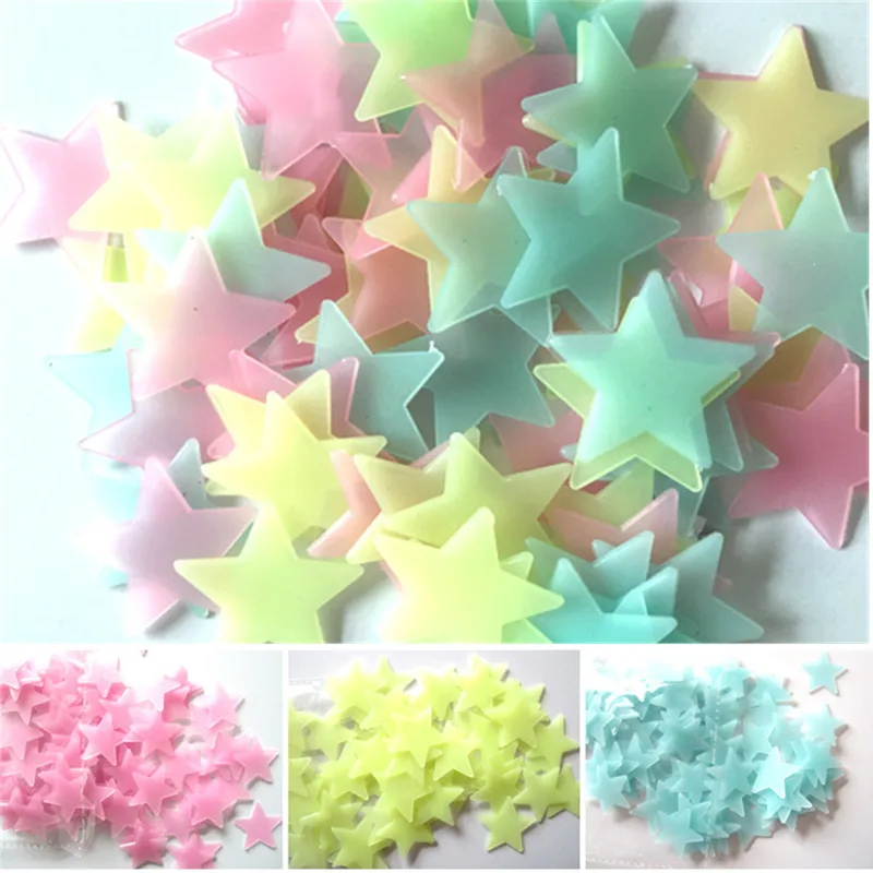 100pcs Adesivos de Estrelas Fl - Glow In Dark Stars avaliação e preço