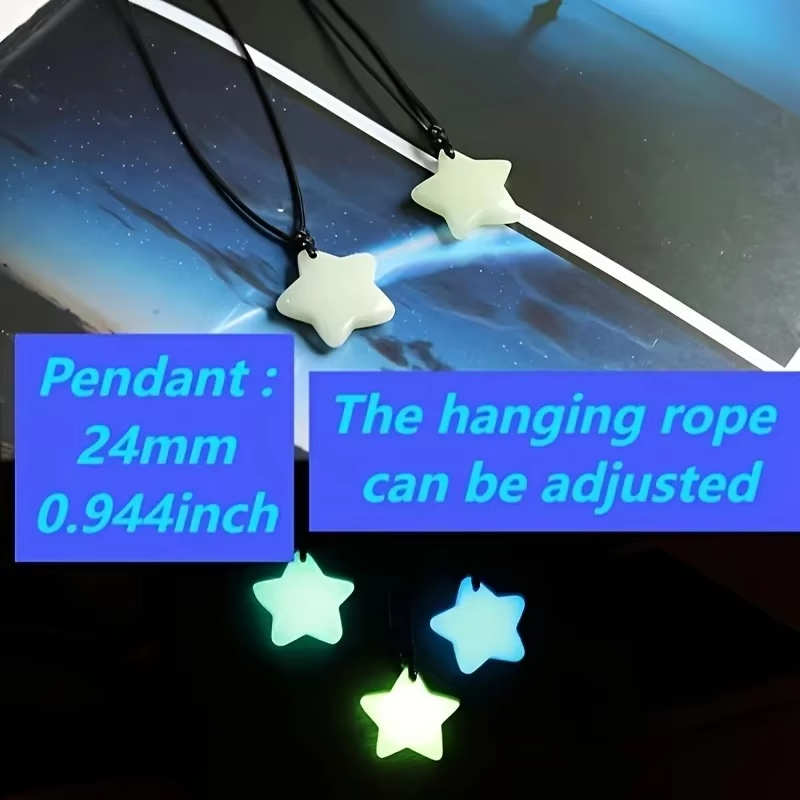 Colar com Pingente de Jade Est - Glow In Dark Stars avaliação e preço